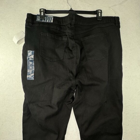 NEW Avenue 26T Butter Denim Black Jeans Womens Plus Size 26 Tall Stretchy Skinny - Picture 11 of 14